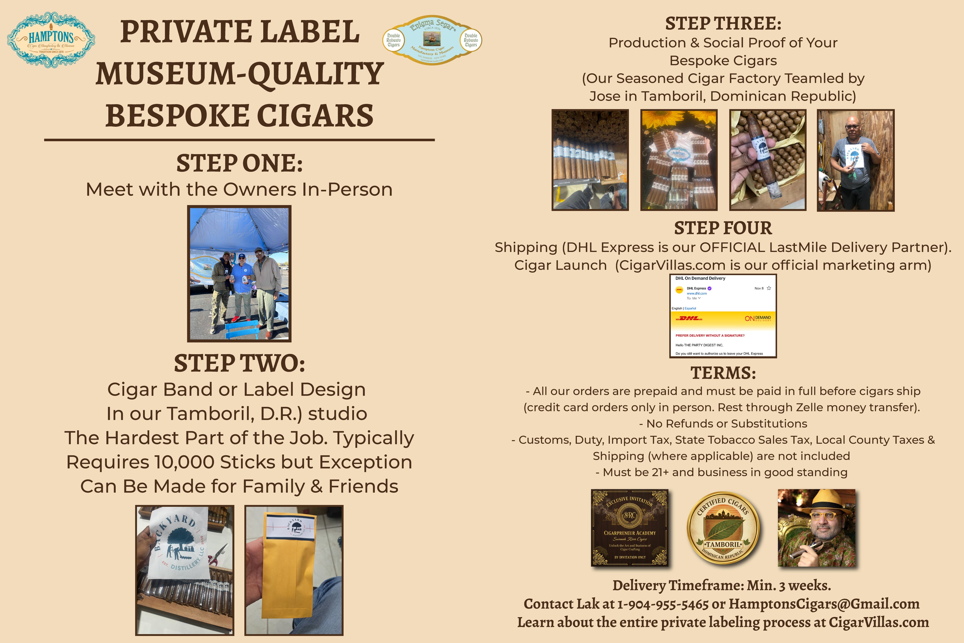 100 Private Label Museum Quality Bespoke Cigars