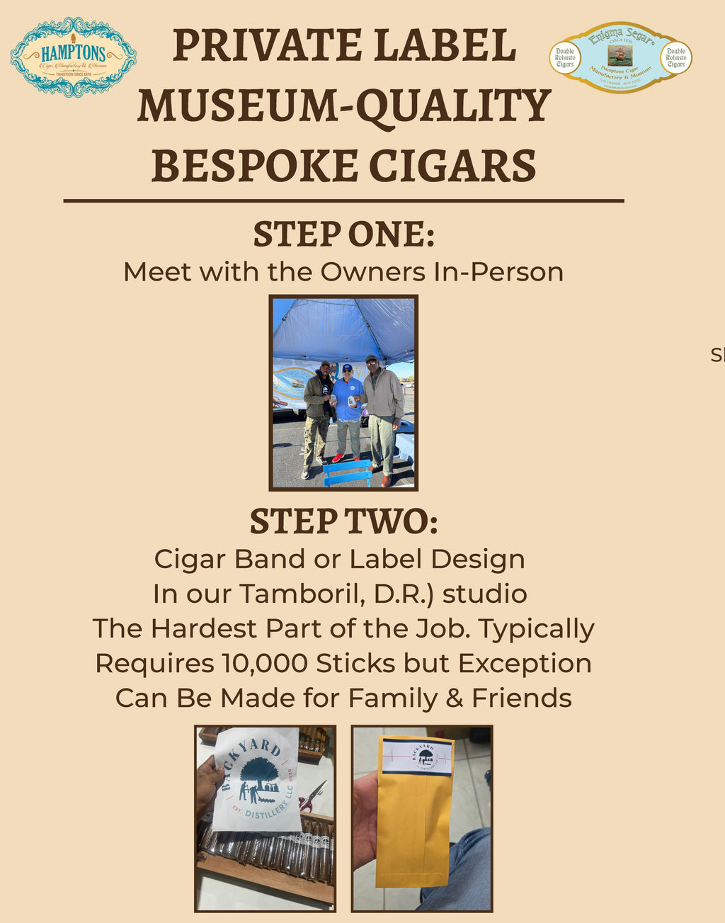 500 Private Label Museum Quality Bespoke Cigars