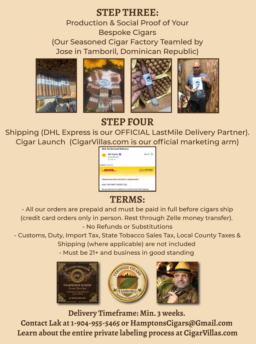 500 Private Label Museum Quality Bespoke Cigars